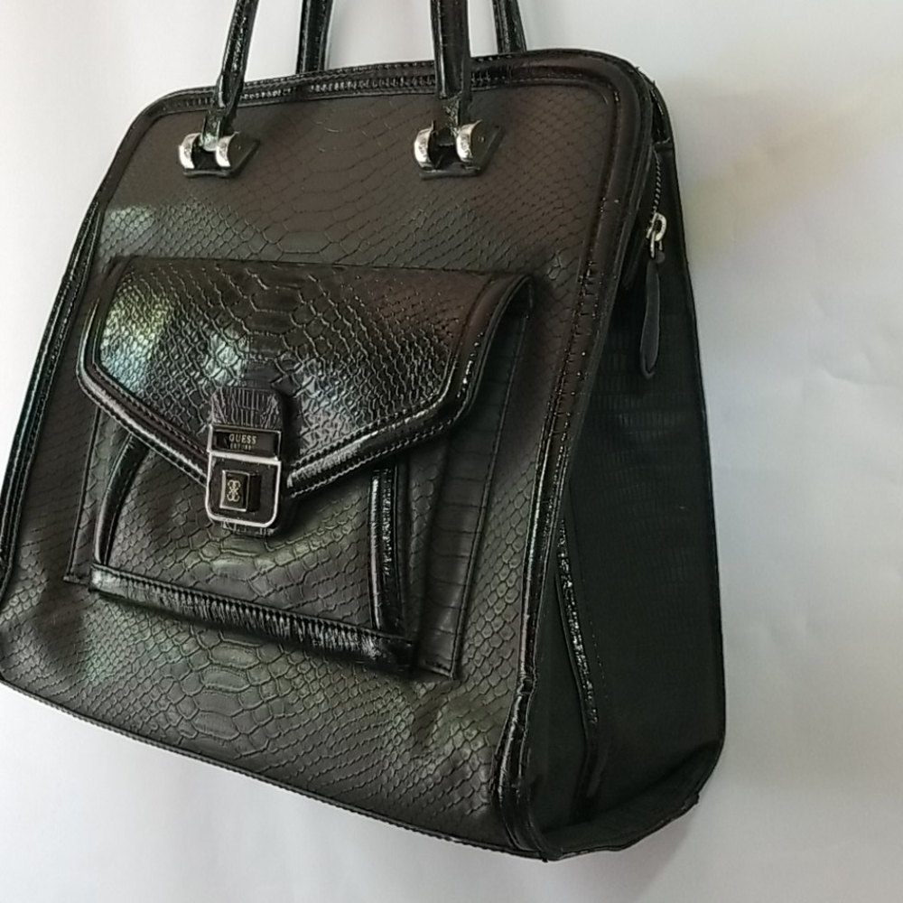 Guess Python Embossed Satchel - Picture 12 of 12